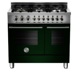 BERTAZZONI  Professional 90 Dual Fuel Twin Range Cooker - Green